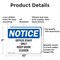 Signmission Office Staff Only Keep Door Closed, 10 in W x Rectangle, Aluminum OS-2PACK-NS-A-710-L-16952 - alternate 8